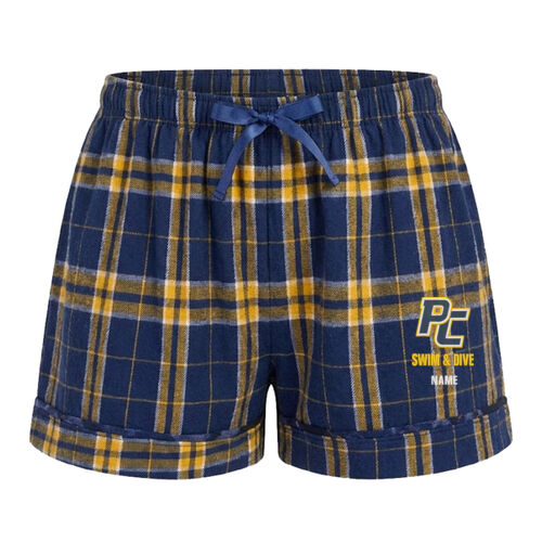 Women's Flannel Shorts - Name Option Thumbnail
