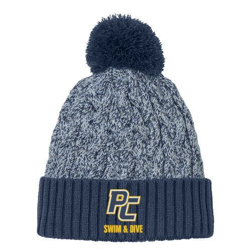 Marled Knit Pom Beanie Thumbnail