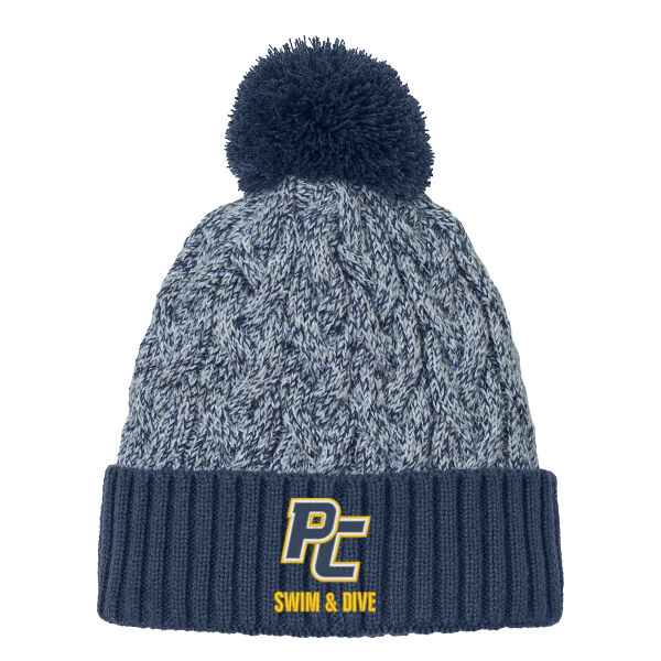 Marled Knit Pom Beanie Thumbnail